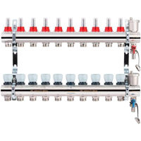 Комплект распределителей Profactor Набор распределителей PF с расходомером1"x 3/4"M 12 контуров