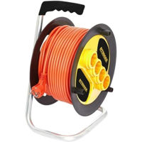 Prelungitor electric RTRMAX REM32540 на катушке 4 розетки, 3x2, 5мм/40м.