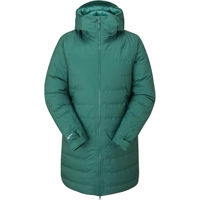 Îmbrăcăminte sport Rab Scurta dame Valiance Parka Green Slate 10 (QDB-51-GNS-10)