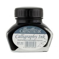 Tus pentru caligrafia Cretacolor, negru,  30 ml