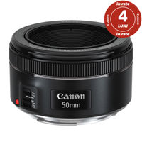 Obiectiv Canon EF 50mm F1.8 STM + în rate 4 luni!