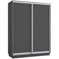 Dulap Mobildor-Lux Fox uși glisante din PAL (150x60x200H cm) Anthracite