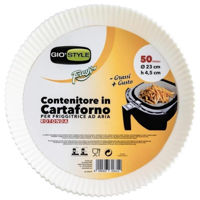 Accesoriu pentru friteuză GioStyle 55963 Forme din hartie pentru aerogril D16cm, H4.5cm (50buc)