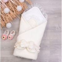 Детское постельное белье Veres 125.06.03 Velour lace milk 80*80