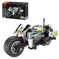 Конструктор iM.Master 5806 Motocicletă de poliție, Mechanical Master, cu inerție, 193pcs