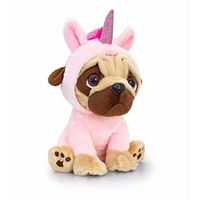 Pug cu un costum din unicorn de 20 cm, cod 42889