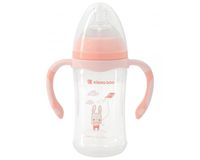 Anti-colic feeding bottle Kikka Boo 260ml Peach Rabbit