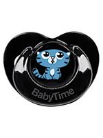 Suzetă Baby Time BT153 Black Body cu margele din silicon și capac de protecție №2