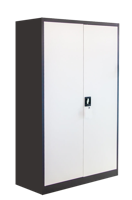 cumpără Dulap metalic pentru haine cu 2 uși și polițe, alb-gri 900x450x1850  mm în Chișinău