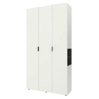Шкаф Nex Home A015R cu usi batante, 1200x420x2300mm, White Snow/Anthracite