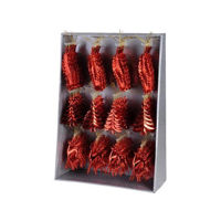 Decor de Crăciun și Anul Nou Promstore 32965 Украшение елочное елка/олень/перо 19-14сm,красный