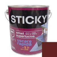 STICKY Эмаль Быстросохнущая Коричневая 2,5 л