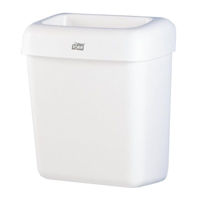 Урна для мусора Tork 226100 B2, 20L, 430*322*205, Plastic, Alb