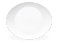 Platou oval 31.5X26cm White Moon, opalglass