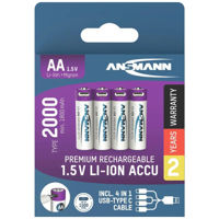 Acumulator Ansmann 1312-0036 Li-Ion AA 2000 (1800 mAh) 4p. blister