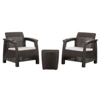 Mobilier pentru grădină Hydro S Mobila p/u terasa si balcon Ferrara Star, 2 persoane, Wengue