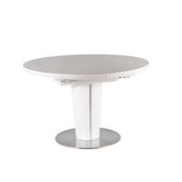 Стол Signal Orbit 120-160x120*h76 ceram.bialy/bialy mat