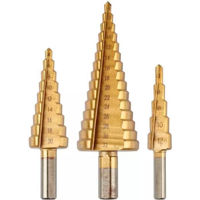 Набор головок, бит, насадок Graphite 54T300 Set de burghie trepte (3 buc), 4-12, 4-20, 4-32mm, TiN