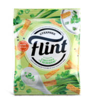 Сухарики Flint 70г со вкусом сметаны с зеленью