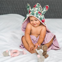 Полотенце махровое Babyono BUNNY EARS Pink 100x100 см