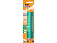 Set creioane simple 10buc BIC ECO Evolution, grafit, cu radieră