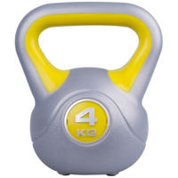 Ganteră LiveUp LS2047/04/YE Plastic Kettle Bell 4KG