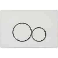 Кнопка смыва Nomi 097-E пластик Белый глянец