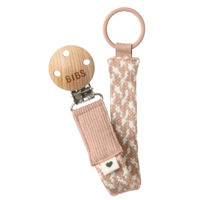 Suzetă BIBS 9401107 Lantisor clip pentru suzeta Blush/Ivory