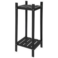 Этажерка Promstore 46693 Etajera cu 2 nivele 30x30x66cm, lemn, negru