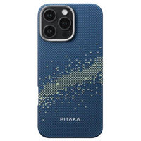 Чехол для смартфона Pitaka Tactile Woven case for iPhone 16 Pro Milky way galaxy (KI1601PMYG)
