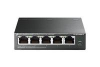 .5-port 10/100M TP-LINK PoE Switch, TL-SF1005LP, with 4 Port PoE, 41W Budget, steel case