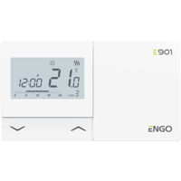 Термостат ENGO Controls ENGO E901, montaj pe perete, comunicare prin fir, ecran LCD programabil