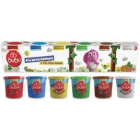 Set de creație BuBu OH0007 Plastilină de modelat PLAY DOUGH în borcănele, 6x100 g