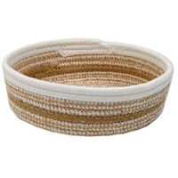 Короб для хранения H&S 50602.2 Плетеная корзина 23x7 см, круглая, бежевая