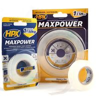 HPX MAXPOWER Double sided acrilic tape transparent 1 mm