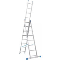 Лестница Nex Home Scară Metkas din aluminiu cu trei secțiuni 3x8 (4,43m)