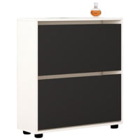 Raft pentru încălțăminte Mobildor-Lux Leo 70x27x86H cm White/Anthracite