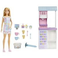 Кукла Barbie HCN46 Set de joc Magazin de înghețată