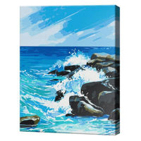 Tablou pe numere BrushMe BS54003 Pictura pe numere 40x50cm Eco Forma apei