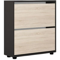 Raft pentru încălțăminte Mobildor-Lux Leo 80x27x86H cm Anthracite/Sonoma