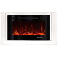 Șemineu electric ArtFlame Bernard mini & Adeli, 725x1215x300 mm, Alb