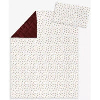 Комплект подушек и одеял Albero Mio 75x100 с подушкой 30x40 в люльку VELVET V108 Tomato Red