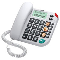 Телефон проводной Max Com KXT480 White
