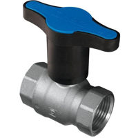 Запорная арматура HERZ Шаровой кран для воды FF 3/4" синий, тип Miner T (88533)