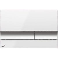 Кнопка смыва Alcaplast M1720-1 пластик белая/хром