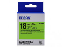 Tape Cartridge EPSON LK5GBF; 18mm/9m Fluorescent, Black/Green, C53S655005