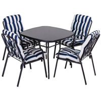 Садовая мебель Villager Veneto albastru / alb (37984)