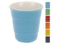 Cana in forma de pahar pentru cafea 140ml, multicolora
