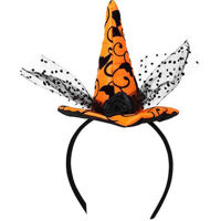 Декор Promstore 53782 Bentita Halloween Palarie vrajitoare, 20x15cm, textil