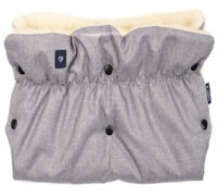 Рукавички для коляски слитные iMove "Wool Melange Light Grey" Womar Zaffiro